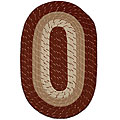 Portsmouth Barn Red Braided Rug (5' x 8')