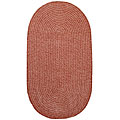 Yorktown Mauve Braided Chenille Rug (3'6 x 5'6' Oval)