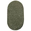 Yorktown Moss Braided Tweed Rug (2' x 9' Oval)