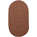 Braided Catalina Burgundy/Beige Polypropylene Rug (8' Round)