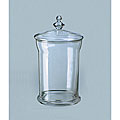 Clear Glass 16-inch Apothecary Canister