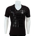 Kenneth Cole Men's Black/ Pearl Graphic T-shirt