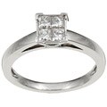14k White Gold 1/2ct TDW Diamond Engagement Ring (G-H, I1)