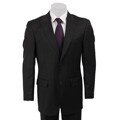 In The Now Men's Black 2-button Side Vent Suit