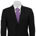 In The Now Men's Black 2-button Side Vent Suit