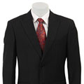 In The Now Men's Charcoal 2-button Side Vent Stripe Suit