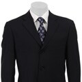 In The Now Men's Navy 3-button Side Vent Suit