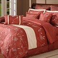 Salem Red 10-piece Comforter Set