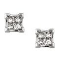 14k White Gold 1/4ct TDW Diamond Composite Earrings (H, I1)