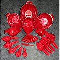 POURfect 27-piece 'Empire Red' Bowl and Tool Set
