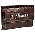 Guess Women's Celeste Brown Tri-fold Wallet