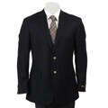 Loro Piana Men's Navy 2-button Side Vent Wool Blazer