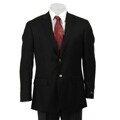 Loro Piana Men's 2-button Side Vent Black Wool Blazer