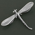 Sterling Silver Dragonfly Slide Pendant (India)
