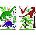 Dinosaurs 2-piece Repositionable Wall Art Set