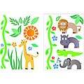 African 2-piece Wildlife Repositionable Wall Art Set