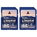 Kingston 8GB Class 4 SDHC Memory Cards (Pack of 2)