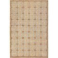 Hand-knotted 'Oceans of Time' Himalayan Sheep Wool Rug (6' x 9')