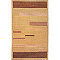 Hand-knotted 'Moments' Himalayan Sheep Wool Rug (6' x 9')