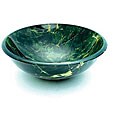 Baden Bath Green Marbled Glass Vessel Sink