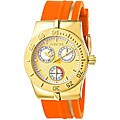 Invicta Women's Wildflower Orange Rubber Strap Watch