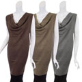 Felicity Women's Sleeveless Draped Neckline Sweater