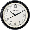 Seth Thomas Tempelton Black Wood Wall Clock