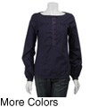 BCBGeneration Women's Gros Grain Peasant Top