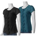Olivia Moon Women's Short-sleeve Lightweight Blouse