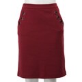 W.D.N.Y Women's Ponte Grommet Skirt
