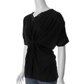 Misses Me Brand Women's Knot Front Plus Size Top