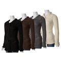 Loca Loca Brand Junior's Belted Duster Sweater