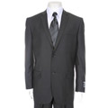 Ferrecci Men's Black Two-button Narrow Lapel Suit