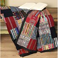 Handmade Patchwork Puzzle Coverlet (Guatemala)