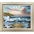 'Musical Tides' Hand-painted Oil on Canvas Art