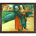 Paul Gauguin 'Two Breton Women on The Road' Oil Canvas Art