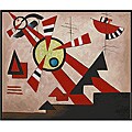 Wassily Kandinsky 'Untitled' Hand-painted Oil Canvas Art
