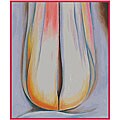Georgia O'Keeffe 'Untitiled' Hand-painted Oil Canvas Framed Art