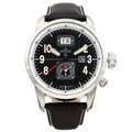 ESQ Men's Aviator Dial Leather Strap Watch