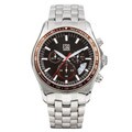 ESQ Men's Stainless Steel Chocolate Dial Chronograph Watch