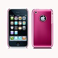 iPhone 3G/ 3GS Hot Pink Chrome Case with Mirror Screen Protector