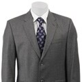 Calvin Klein Men's Grey Stripe 2-button Suit