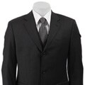 Calvin Klein Men's Charcoal Stripe 3-button Suit
