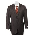 Calvin Klein Men's 2-button Brown Stripe Suit
