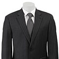 Lauren By Ralph Lauren Men's Grey Stripe 2-button Suit