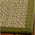 Natural Fiber Natural/ Olive Seagrass Rug (3' x 5')