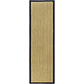 Hand-woven Blue Seagrass Runner (2'6 x 8')