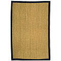 Hand-woven Blue Seagrass Rug (3' x 5')