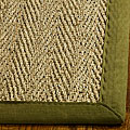 Hand-woven Olive Seagrass Rug (6' x 9')