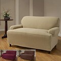 Stretch Mosaic One-piece T-cushion Chair Slipcover